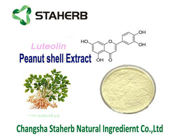 China La planta antibacteriana de la piel del cacahuete extrae la CLAR de Aluteolin el 98% del polvo de la luteolina proveedor