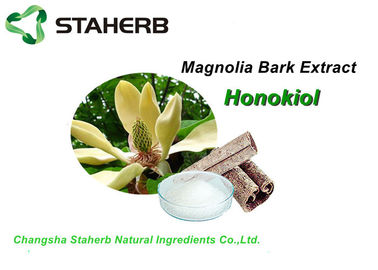 China Extractos naturales puros blancos de la planta, CLAR del polvo 2%-98% Honokiol del extracto de la corteza de Emagnolia proveedor