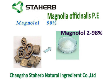 China 2-98% Active marrón claro Ingrediant de Magnolol del polvo de la extracción flúida supercrítica de la pureza proveedor
