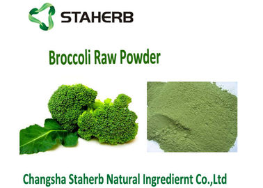 China El color verde deshidratado del bróculi del brote del polvo orgánico del extracto previene al cáncer de piel proveedor