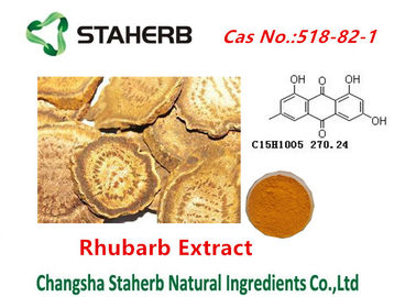 China Polvo natural puro cas no.518-82-1 de la emodina del extracto de la raíz del ruibarbo proveedor