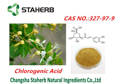 China Honeysuchle florece marrón ácido chlorogenic del Cas no.327-97-9 del polvo proveedor