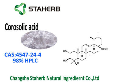 China CLAR compuesta del ácido el 98% de CAS 4547-24-4 Corosolic del extracto de la hoja de Banaba del triterpenoide proveedor