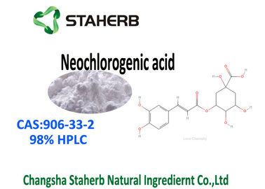 China CLAR neoclorogénica pura blanca CAS 906-33-2 del ácido el 98% de los materiales de referencia estándar del polvo proveedor